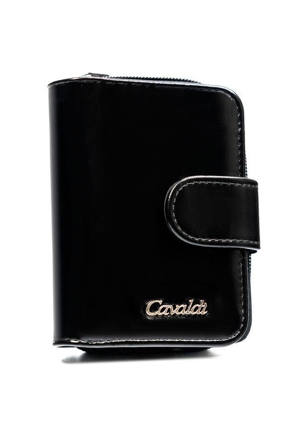 4U CAVALDI - Portfel czarny 4U Cavaldi N116-APU-BL. Kolor: czarny. Materiał: skóra