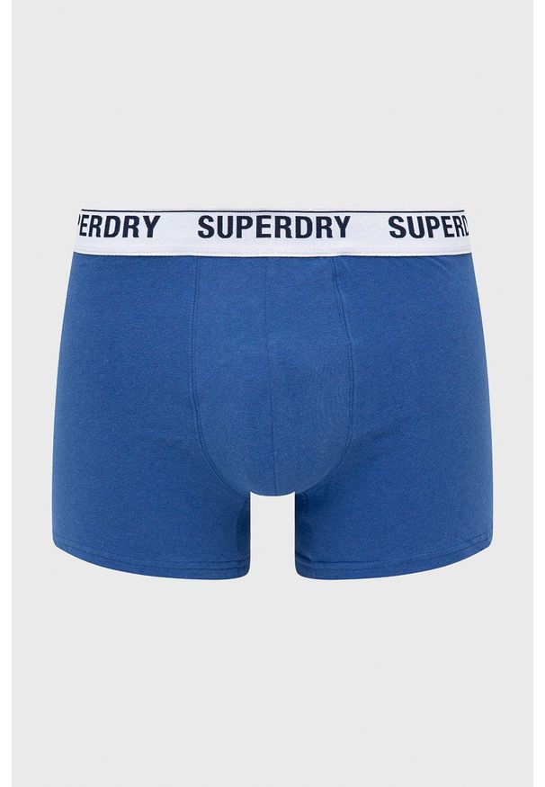 Superdry bokserki męskie. Kolor: niebieski. Materiał: bawełna