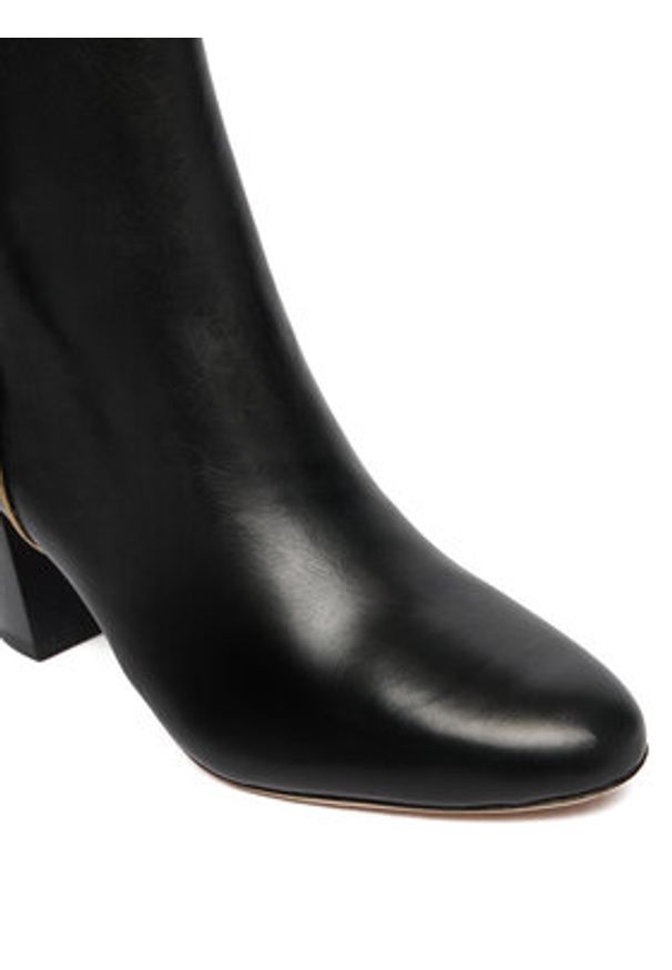 Lauren Ralph Lauren - LAUREN RALPH LAUREN Botki Kenndi Bt Hl 802980065001 Czarny. Kolor: czarny. Materiał: skóra