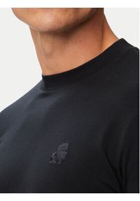 Karl Lagerfeld - KARL LAGERFELD T-Shirt 755750 563221 Granatowy Regular Fit. Typ kołnierza: dekolt w karo. Kolor: niebieski. Materiał: bawełna #5