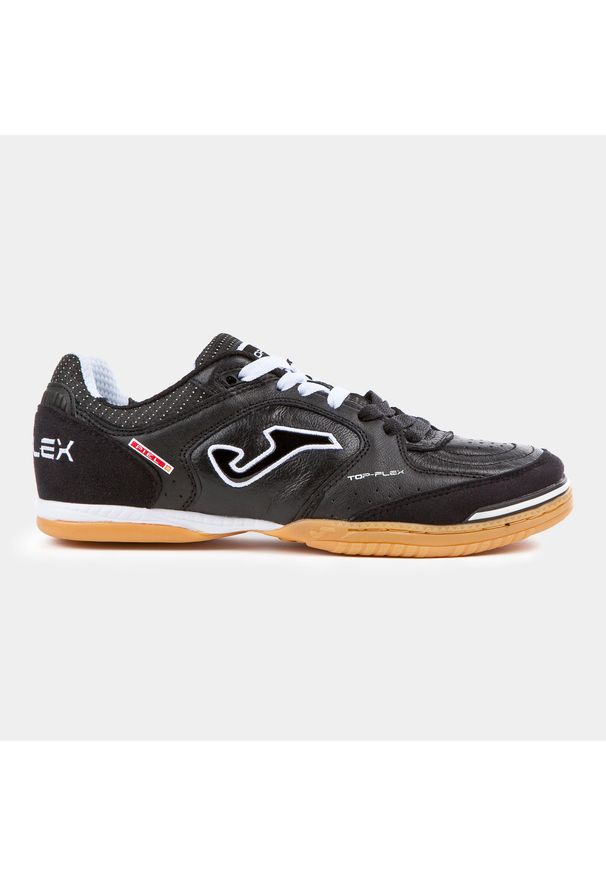 Buty piłkarskie męskie Joma Top Flex 2301 Indoor. Zapięcie: sznurówki. Kolor: czarny. Materiał: guma, materiał, syntetyk. Szerokość cholewki: normalna. Sport: piłka nożna