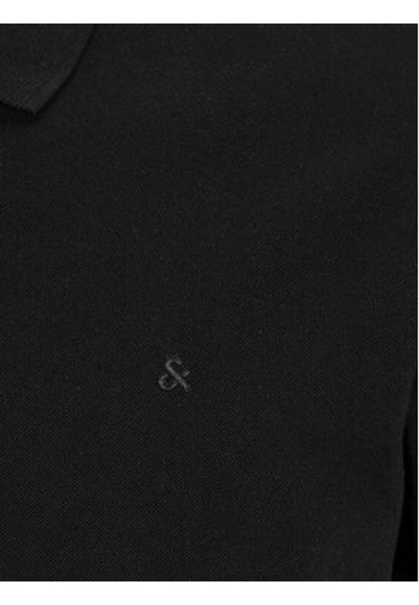 Jack & Jones Polo Basic 12136516 Czarny Slim Fit. Typ kołnierza: polo. Kolor: czarny. Materiał: bawełna