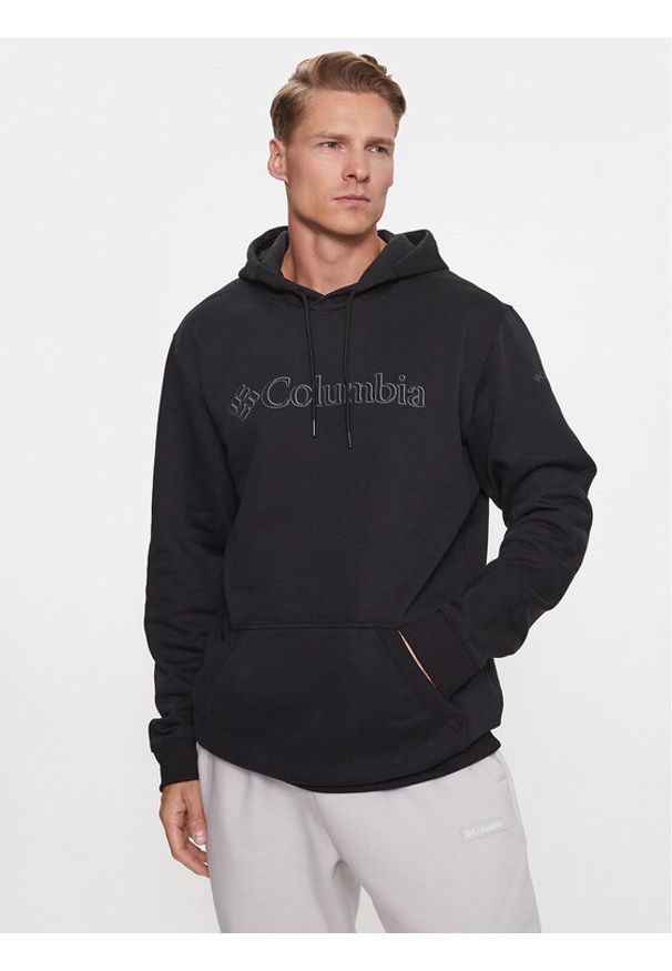 columbia - Columbia Bluza CSC Basic Logo™ II Hoodie Czarny Regular Fit. Kolor: czarny. Materiał: bawełna