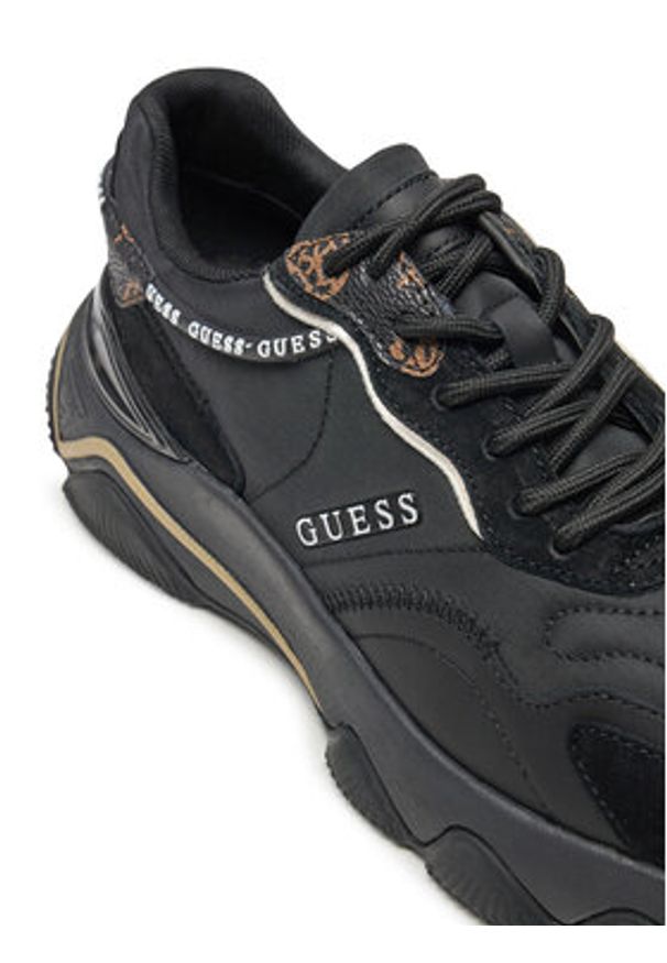 Guess Sneakersy FL7MIC FAL12 Czarny. Kolor: czarny. Materiał: materiał