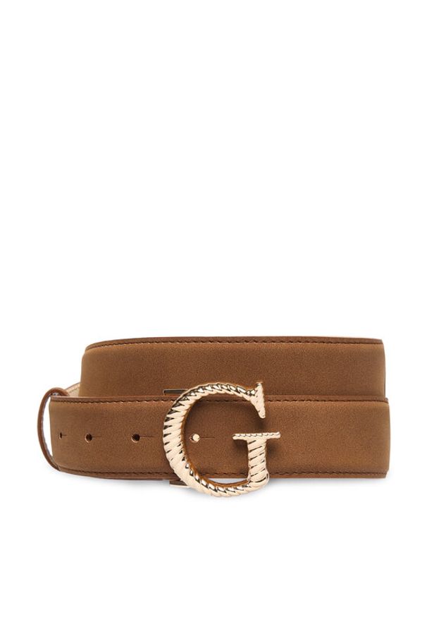 Guess Pasek BW9368 P6335 Brązowy. Kolor: brązowy. Materiał: skóra
