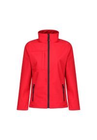 Regatta - Kurtka Damska Octagon II Soft Shell. Kolor: czerwony, czarny, wielokolorowy. Sport: turystyka piesza