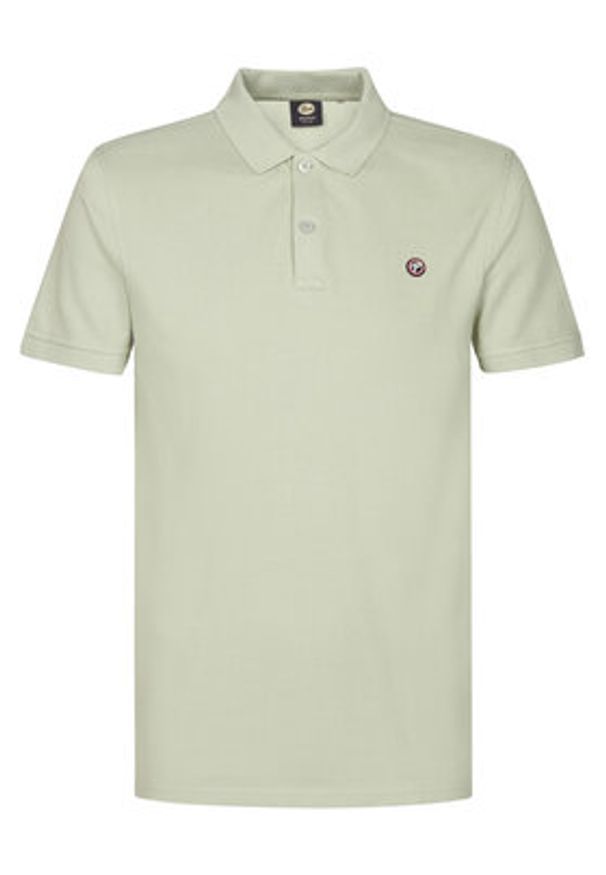 Petrol Industries Polo M-ROS-POL002 Zielony Regular Fit. Typ kołnierza: polo. Kolor: zielony. Materiał: bawełna