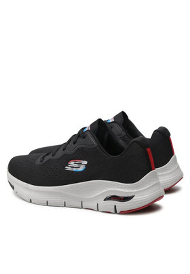 skechers - Skechers Sneakersy Infinity Cool 232303/BLK Czarny. Kolor: czarny. Materiał: materiał