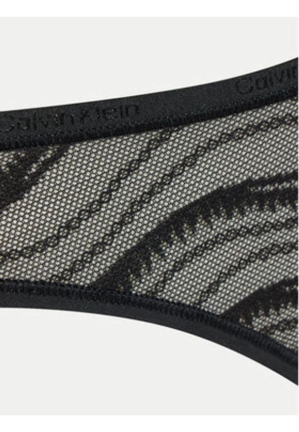 Calvin Klein Underwear Stringi 000QD3971E Czarny. Kolor: czarny. Materiał: syntetyk