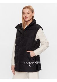 Calvin Klein Jeans Kamizelka J20J221734 Czarny Regular Fit. Kolor: czarny. Materiał: syntetyk #1