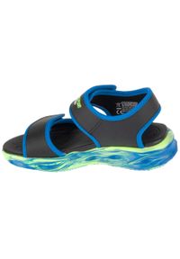 skechers - Sandały chłopięce, S-Lights: Sola Glow Sandal - Fusion Brights. Kolor: czarny