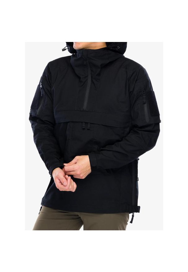 Kurtka bushcraft męska Helikon-Tex Tracer Anorak Jacket. Kolor: czarny. Sport: turystyka piesza