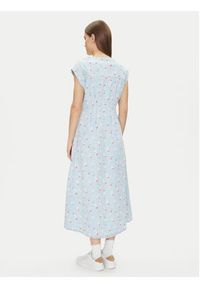 GAP - Gap Sukienka koszulowa 731352-00 Błękitny Regular Fit. Kolor: niebieski. Materiał: bawełna. Typ sukienki: koszulowe #5