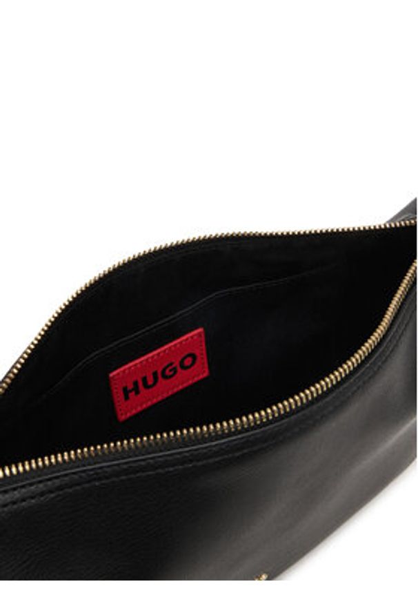 Hugo - HUGO Torebka Neeko P_Shoulder Bag 50558234 Czarny. Kolor: czarny. Materiał: skórzane