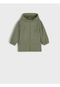 Sinsay - Kurtka parka - zielony. Kolor: zielony. Materiał: polar #1