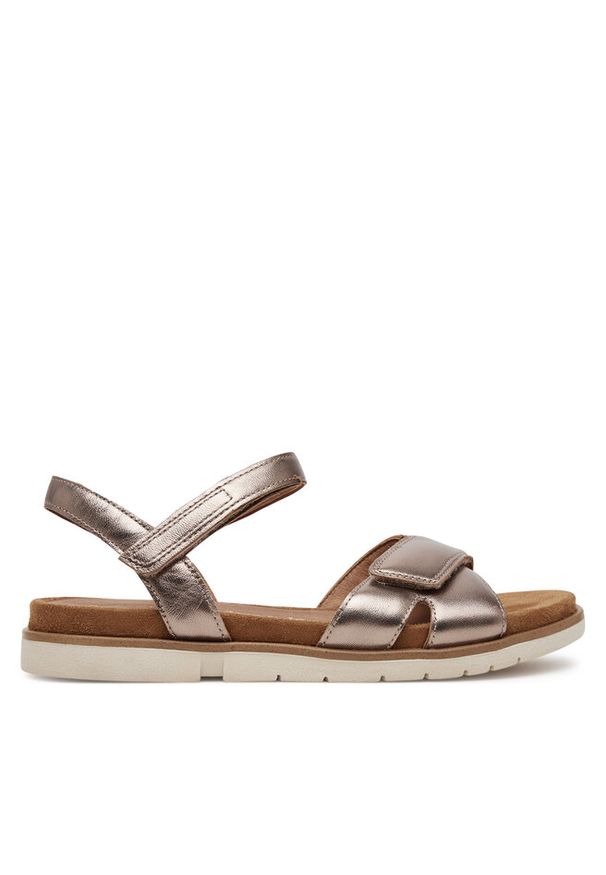 Sandały Marco Tozzi. Kolor: złoty