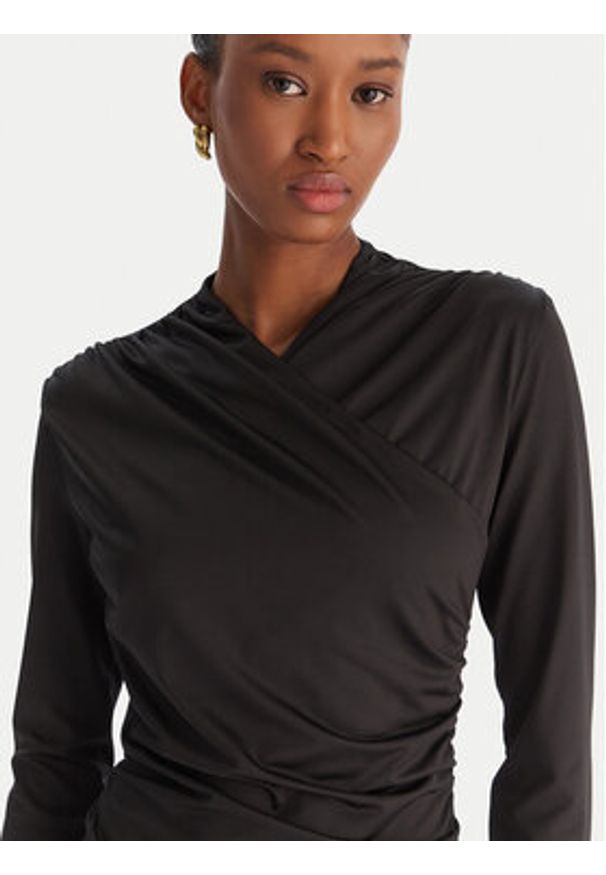 ACCESS FASHION Sukienka koktajlowa 54-3040-225 Czarny Slim Fit. Kolor: czarny. Materiał: syntetyk. Styl: wizytowy