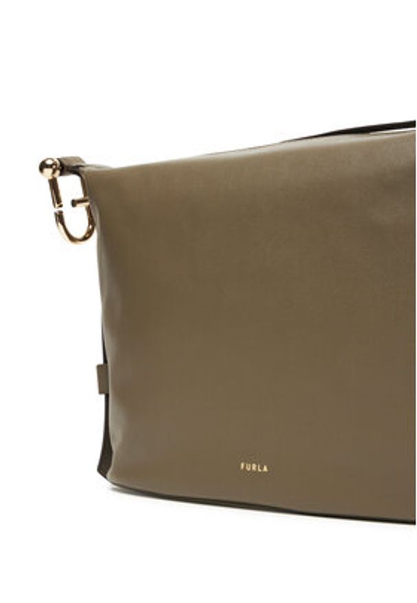 Furla Torebka WB01656 BX2045 CN 2810S Khaki. Kolor: brązowy. Materiał: skórzane