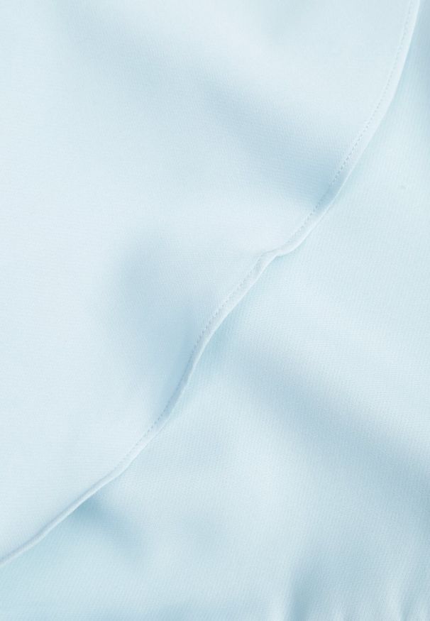 Born2be - Niebieska Sukienka Bessette. Typ kołnierza: kołnierz z falbankami. Kolor: niebieski. Długość rękawa: krótki rękaw. Wzór: aplikacja. Typ sukienki: dopasowane. Styl: wizytowy. Długość: mini