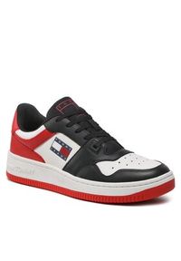 Tommy Jeans Sneakersy Basket Leather EM0EM01162 Kolorowy. Materiał: skóra. Wzór: kolorowy #6