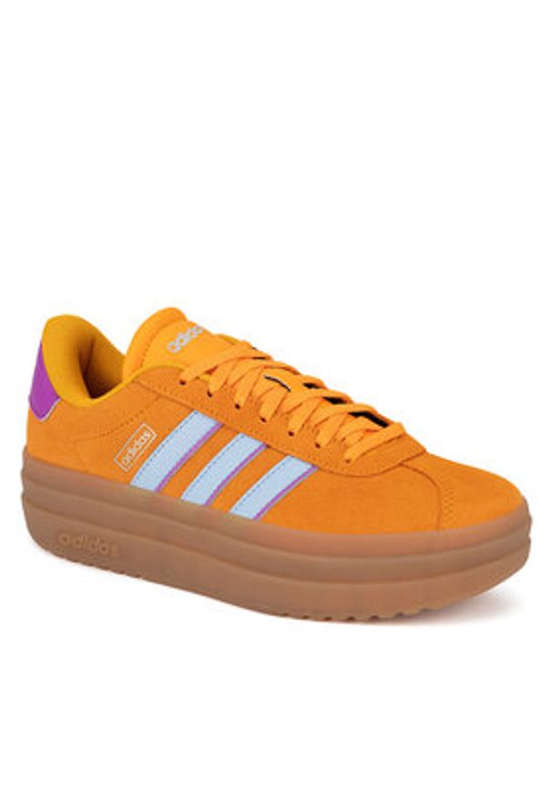 Adidas - adidas Sneakersy VL COURT BOLD IH8090 Pomarańczowy. Kolor: pomarańczowy. Materiał: zamsz, skóra