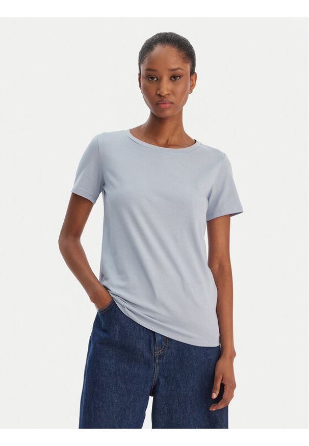 Weekend Max Mara T-Shirt Multib 2615971021 Błękitny Regular Fit. Kolor: niebieski. Materiał: bawełna