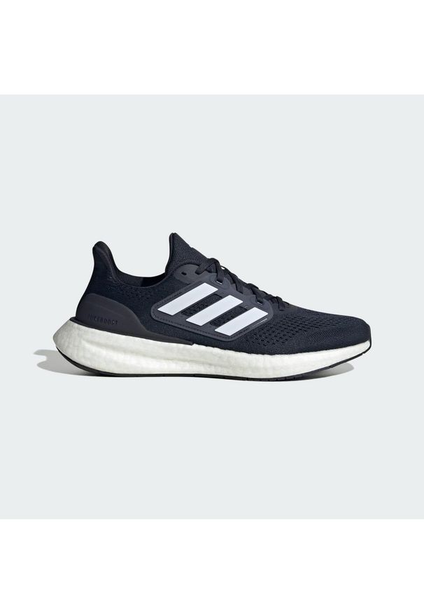 Adidas - Buty Pureboost 23. Kolor: biały, czarny, wielokolorowy. Materiał: materiał