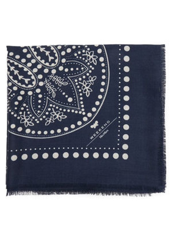 Weekend Max Mara Chusta Educata 2615541134 Granatowy. Kolor: niebieski. Materiał: wełna