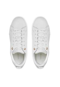 TOMMY HILFIGER - Tommy Hilfiger Sneakersy Chique Court Sneaker FW0FW07634 Biały. Kolor: biały. Materiał: skóra #4