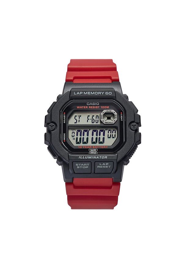 Zegarek Casio. Kolor: czerwony