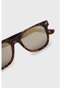 Superdry okulary przeciwsłoneczne męskie kolor brązowy. Kolor: brązowy #3