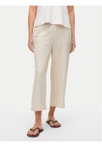 Vero Moda Kuloty Mindy 10322130 Beżowy Loose Fit. Kolor: beżowy. Materiał: wiskoza, len