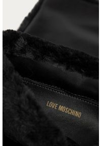 Love Moschino - Torebka. Kolor: czarny. Wzór: gładki. Rozmiar: małe. Rodzaj torebki: na ramię #2