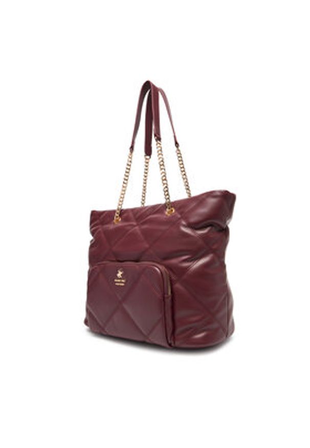 Beverly Hills Polo Club Torebka CEO-BHPC-C-010-08 Bordowy. Kolor: czerwony