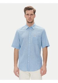 Wrangler Koszula 1 Pkt 112362731 Błękitny Regular Fit. Kolor: niebieski. Materiał: bawełna