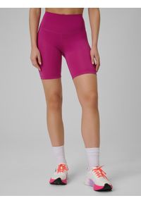 4f - 4F Legginsy kolarki treningowe damskie - różowe XS. Stan: podwyższony. Kolor: różowy. Materiał: włókno #2