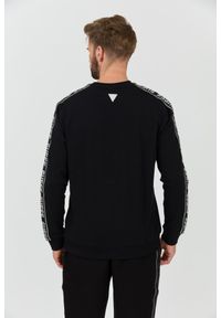 Guess - GUESS Czarna bluza z lampasami Arlo. Kolor: czarny #8