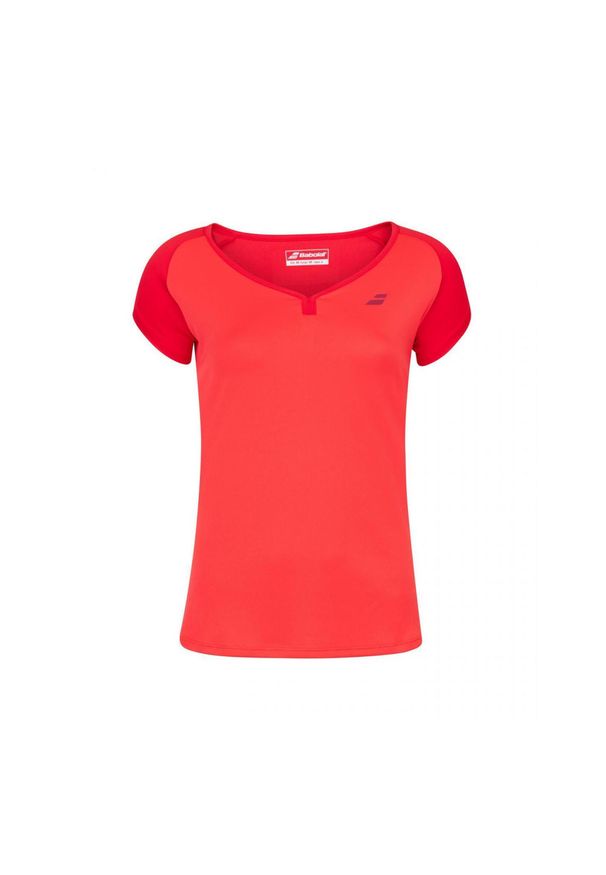 Koszulka dziewczęca Babolat Play Cap Sleeve Top czerwona 140. Kolor: czerwony