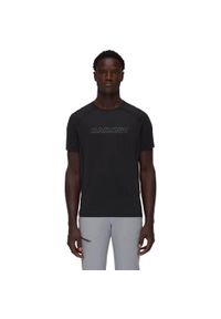 Koszulka szybkoschnąca meska Mammut Selun FL Logo T-Shirt. Kolor: czarny