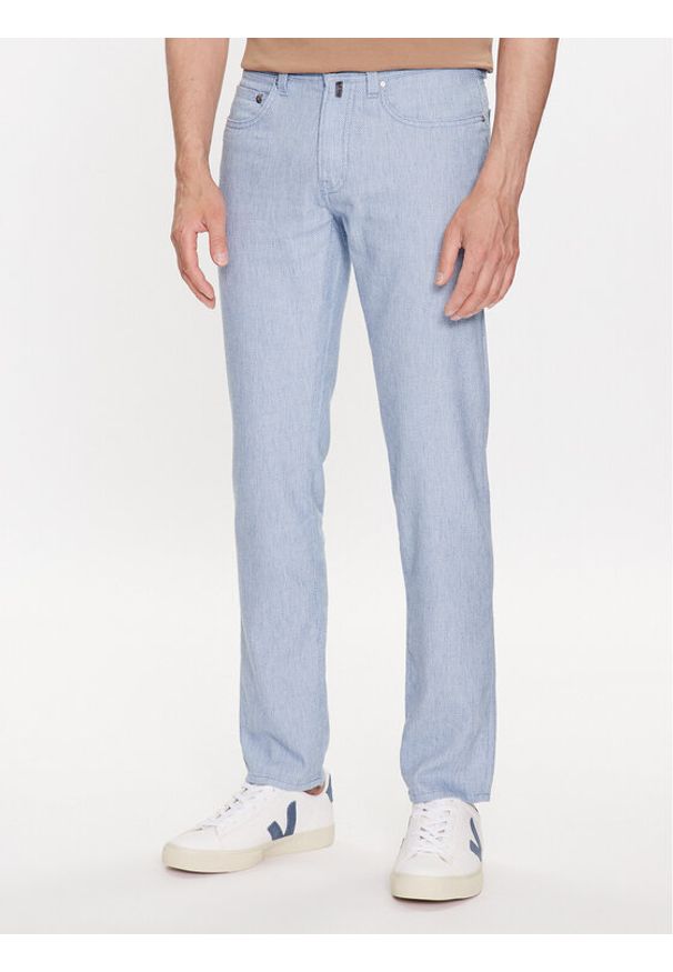 Pierre Cardin Spodnie materiałowe 34540/000/5007 Niebieski Modern Fit. Kolor: niebieski. Materiał: syntetyk
