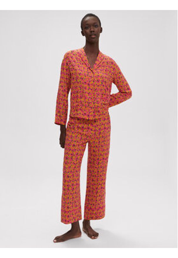 Simone Pérèle Koszulka piżamowa Songe 18S957 Różowy Wide Fit. Kolor: różowy. Materiał: wiskoza