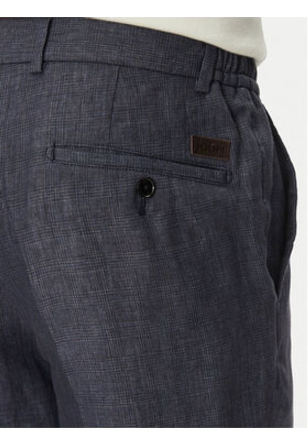 JOOP! Chinosy 17 JT-79Sake12 30045892 Granatowy Slim Fit. Kolor: niebieski. Materiał: len