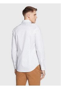 Calvin Klein Koszula Logo Print K10K110930 Biały Slim Fit. Kolor: biały. Materiał: bawełna. Wzór: nadruk #3