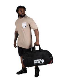 GORILLA WEAR - Norris Hybrid Gym Bag/Plecak - Czarny. Kolor: czarny