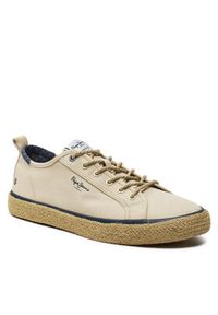 Pepe Jeans Espadryle Port Basic PMS10324 Beżowy. Kolor: beżowy. Materiał: materiał #5