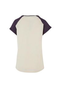 Urban Classics - T-shirt Damski Kontrastowy Raglanowy. Kolor: wielokolorowy, fioletowy, brązowy. Długość rękawa: raglanowy rękaw