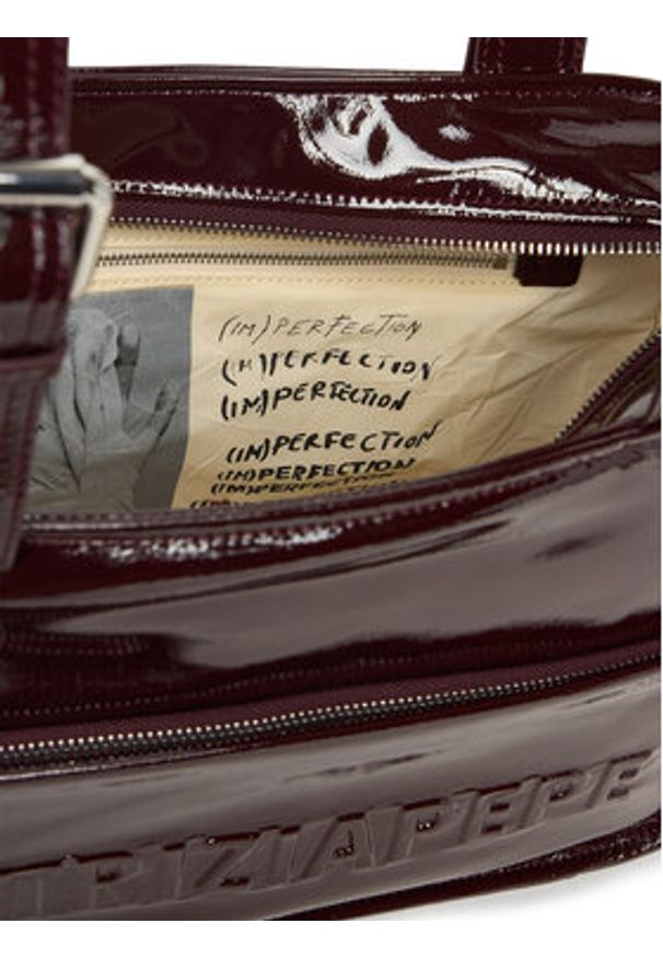 Patrizia Pepe Torebka 2B0125/L170-M558 Fioletowy. Kolor: fioletowy. Materiał: skórzane