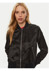 Hugo Kurtka bomber Fleura-1 50430669 Czarny Regular Fit. Kolor: czarny. Materiał: syntetyk #3