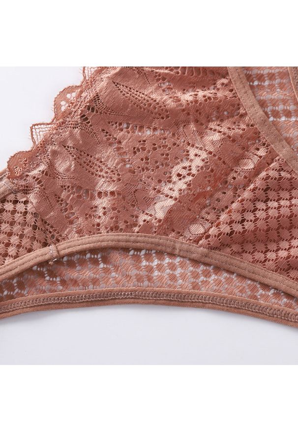 Intica - Figi koronkowe klasyczne eleganckie Sumru. Kolor: czarny. Materiał: koronka. Wzór: koronka