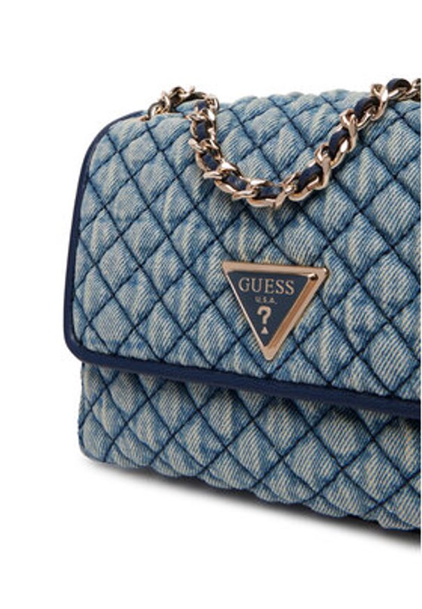 Guess Torebka Giully II Mini HWDD96 73740 Niebieski. Kolor: niebieski